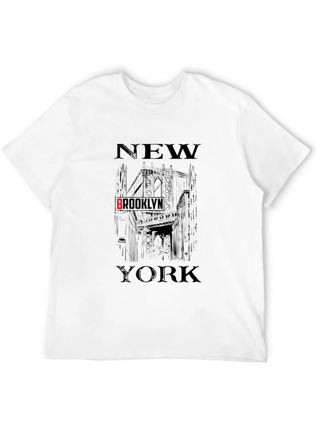 New York Brooklyn Black Graphic T-Shirt