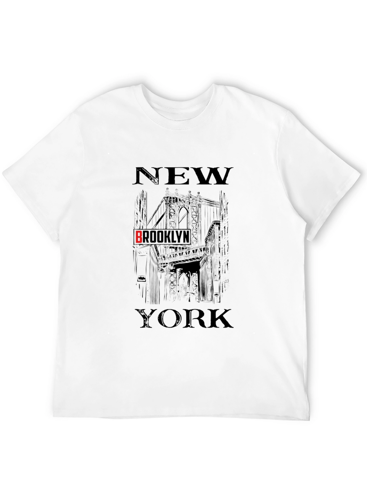 New York Brooklyn Black Graphic T-Shirt
