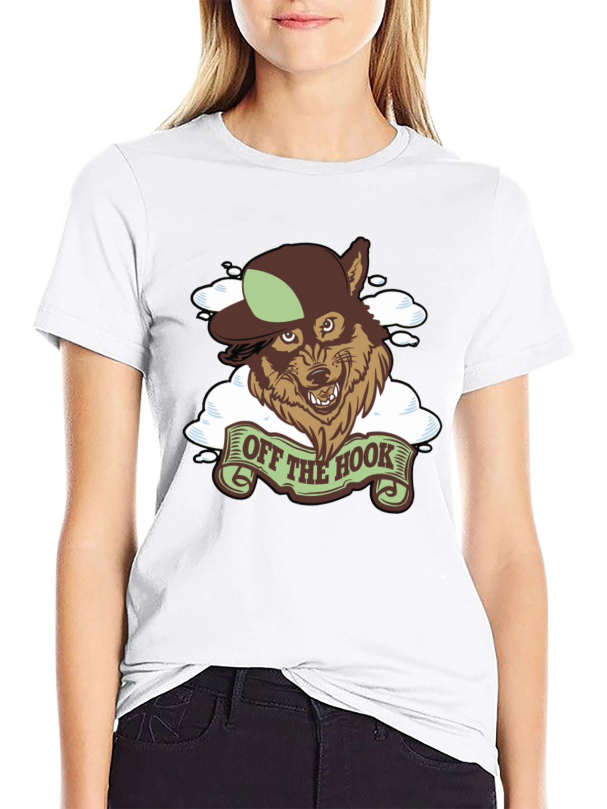 Off The Hook Wolf Graphic Tee