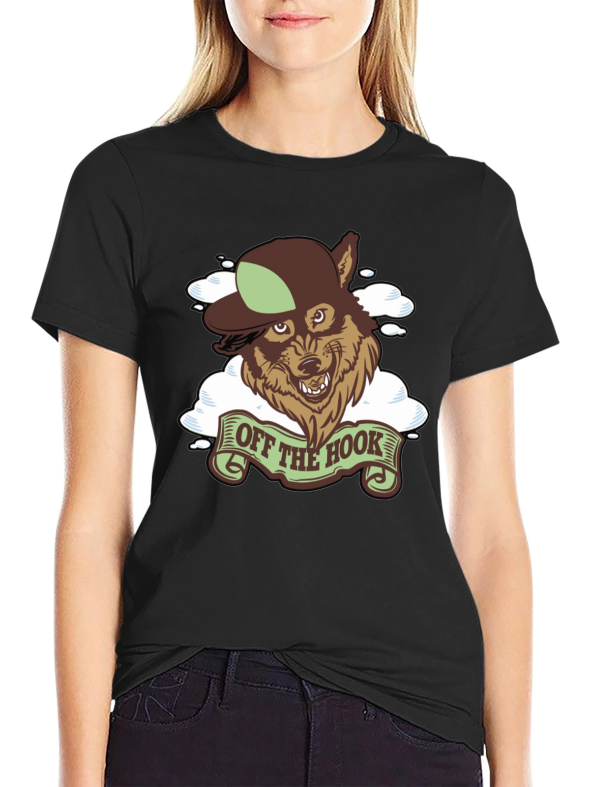 Off The Hook Wolf Graphic Tee