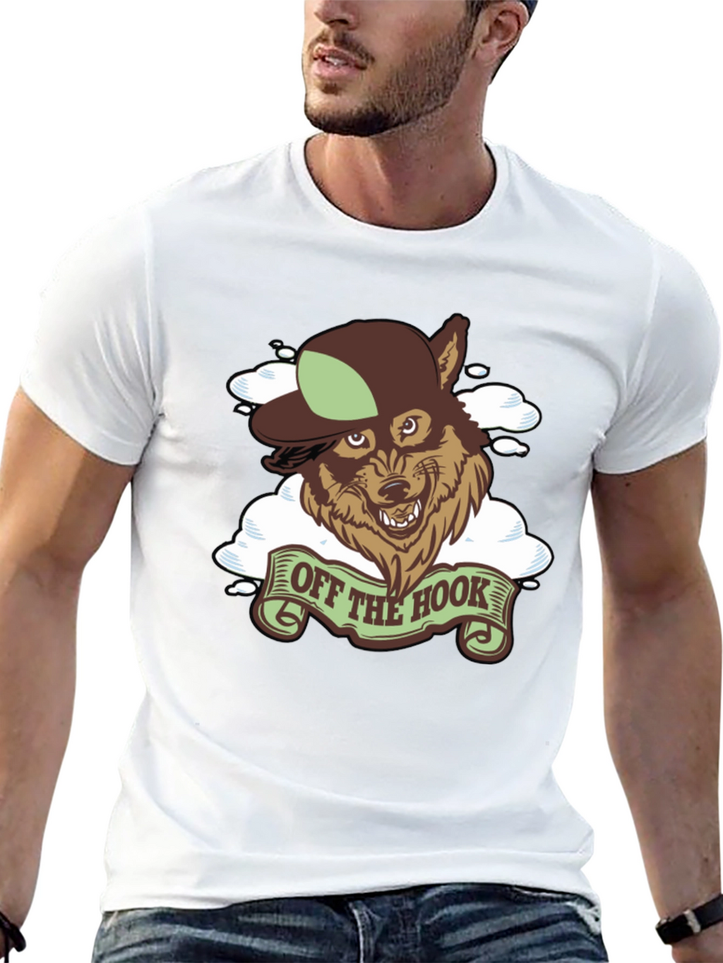 Off The Hook Wolf Graphic Tee