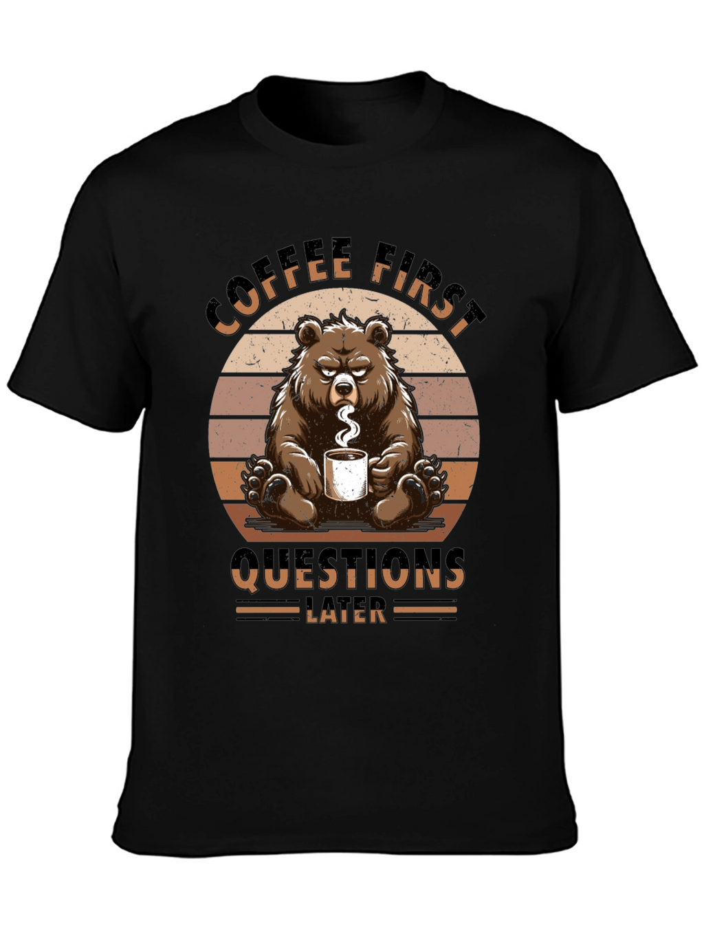 Coffee First Bear Graphic Tee