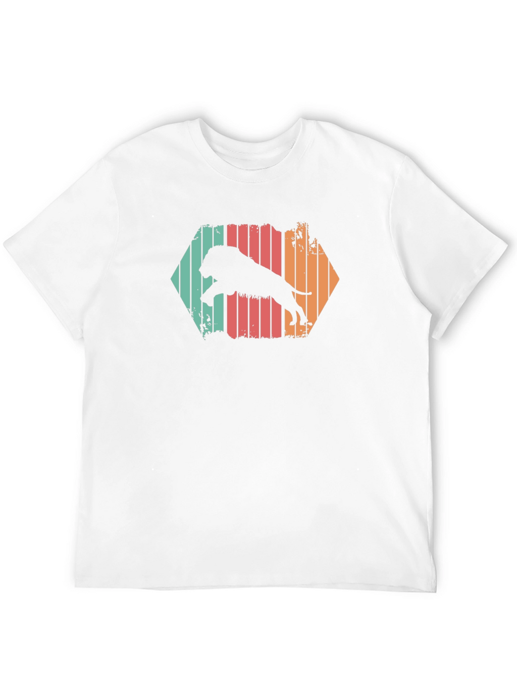Retro Lion Graphic T-Shirt