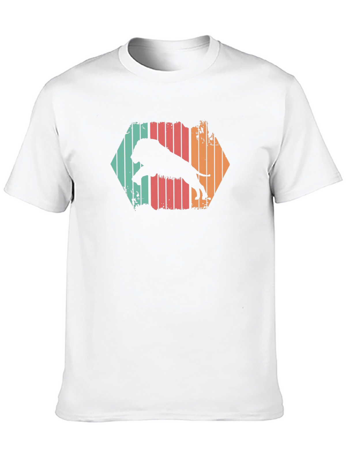 Retro Lion Graphic T-Shirt