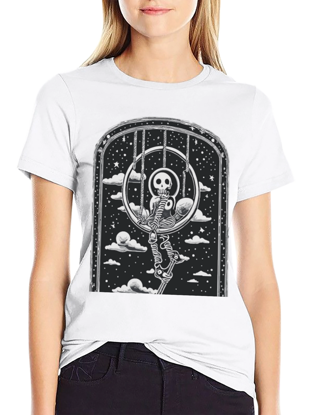Skeleton Swing T-Shirt - Gothic Style