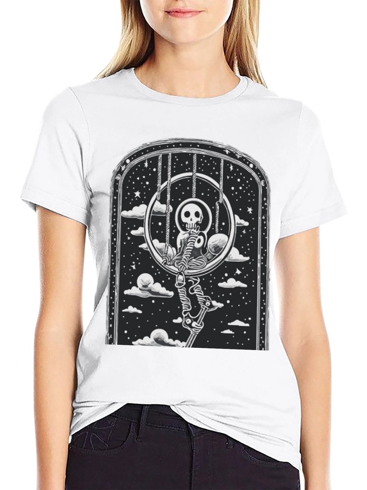 Skeleton Swing T-Shirt - Gothic Style