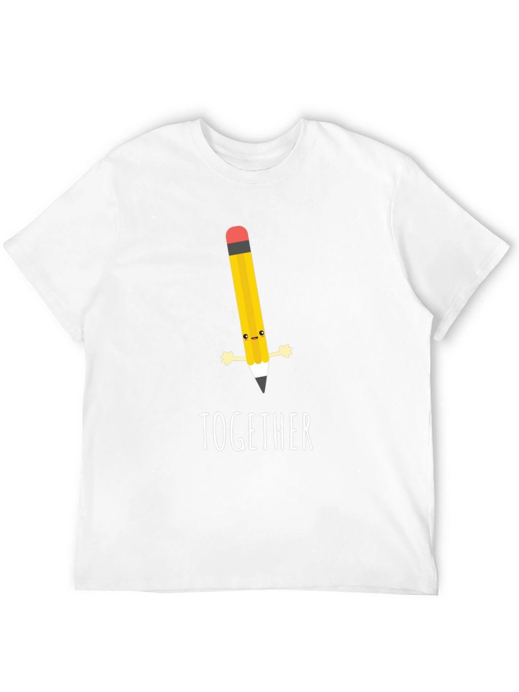 Together Pencil Graphic Black T-Shirt