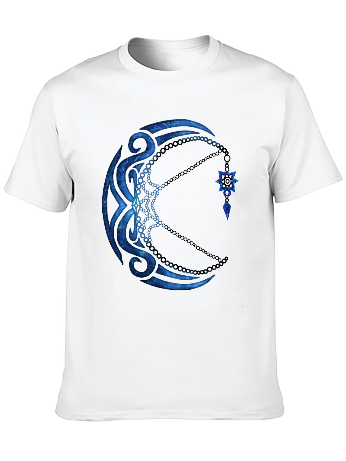 Tribal Moon Graphic Black T-Shirt