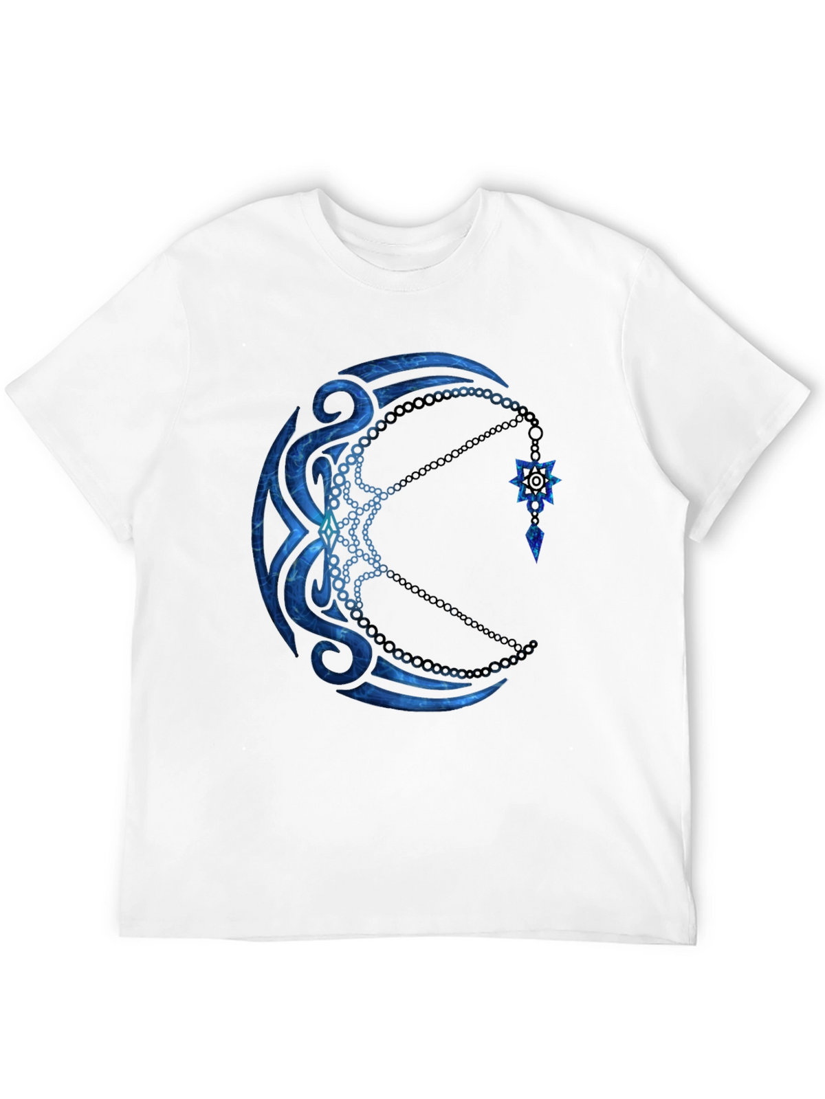 Tribal Moon Graphic Black T-Shirt