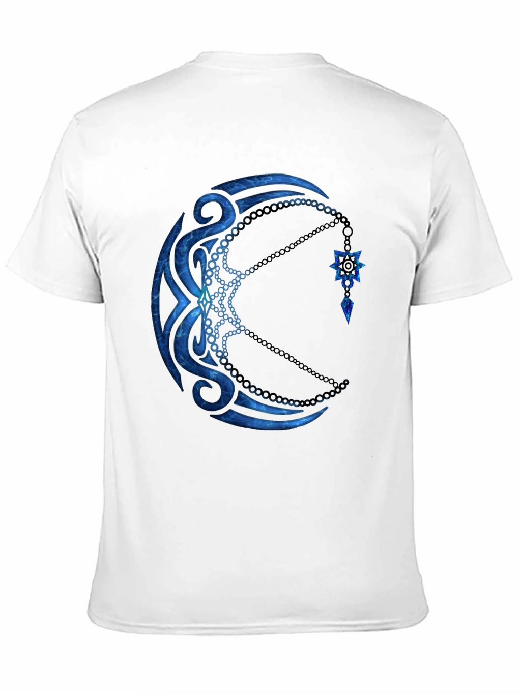Tribal Moon Graphic Black T-Shirt