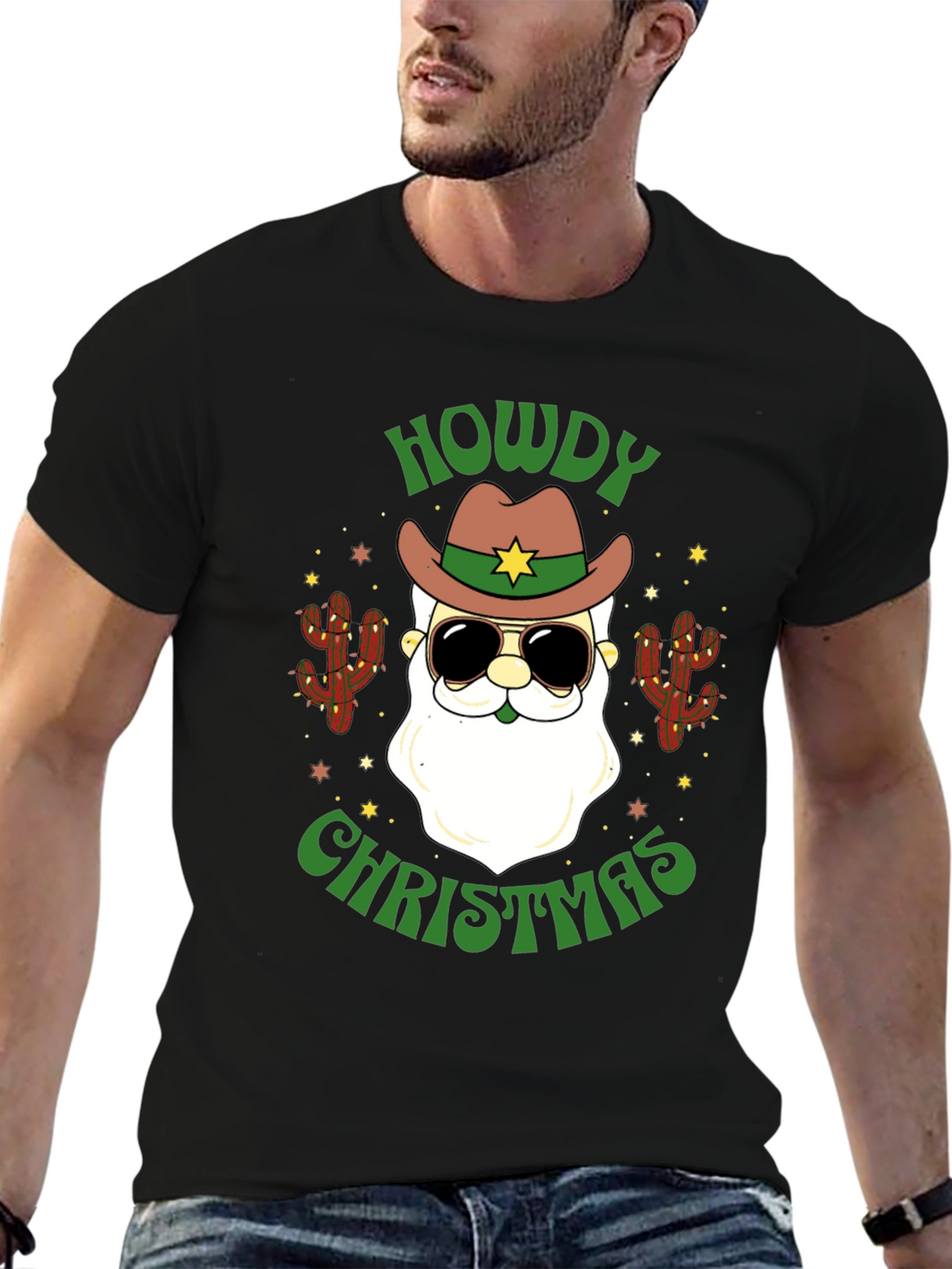 Howdy Christmas Santa T-Shirt