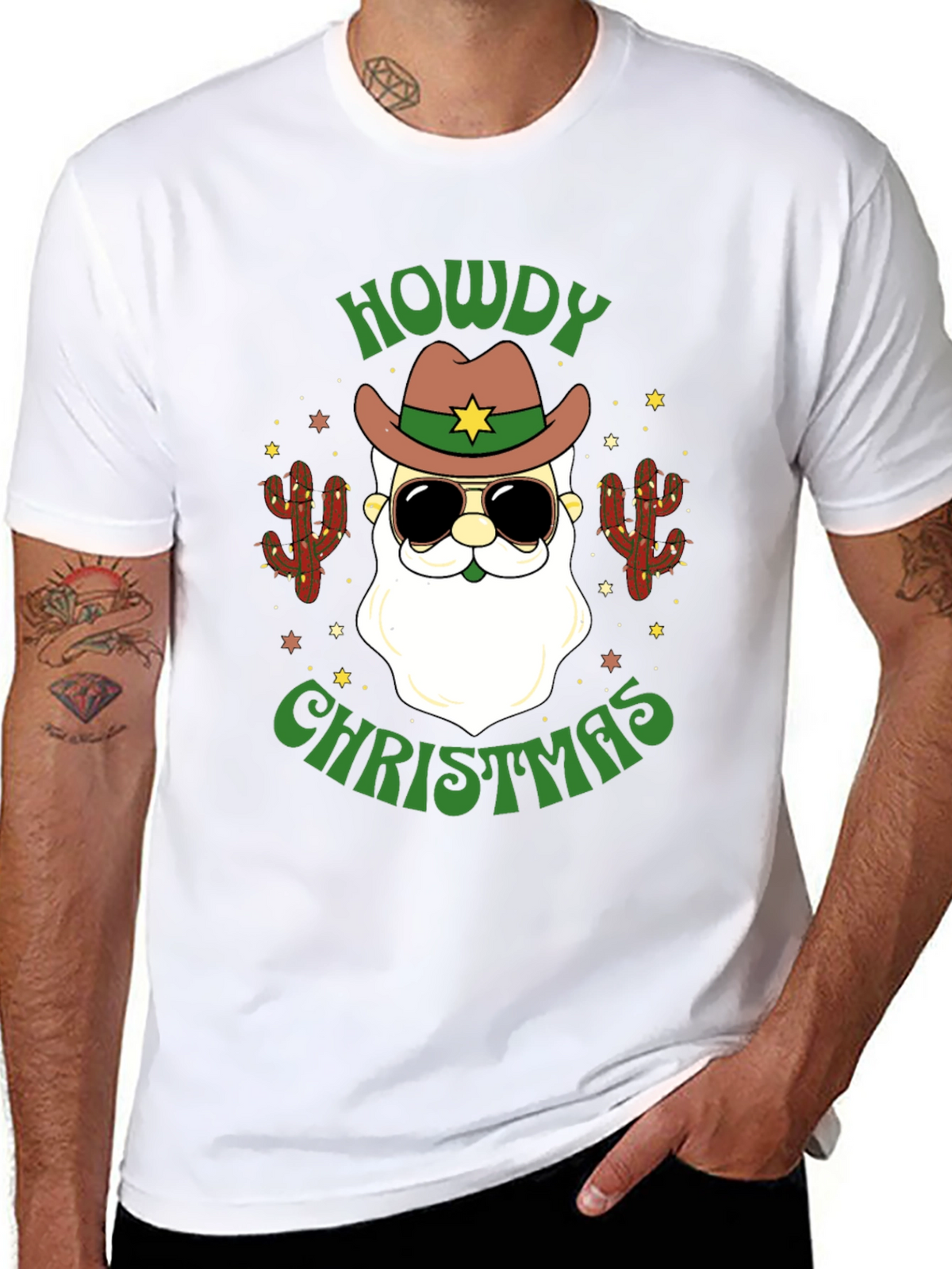 Howdy Christmas Santa T-Shirt