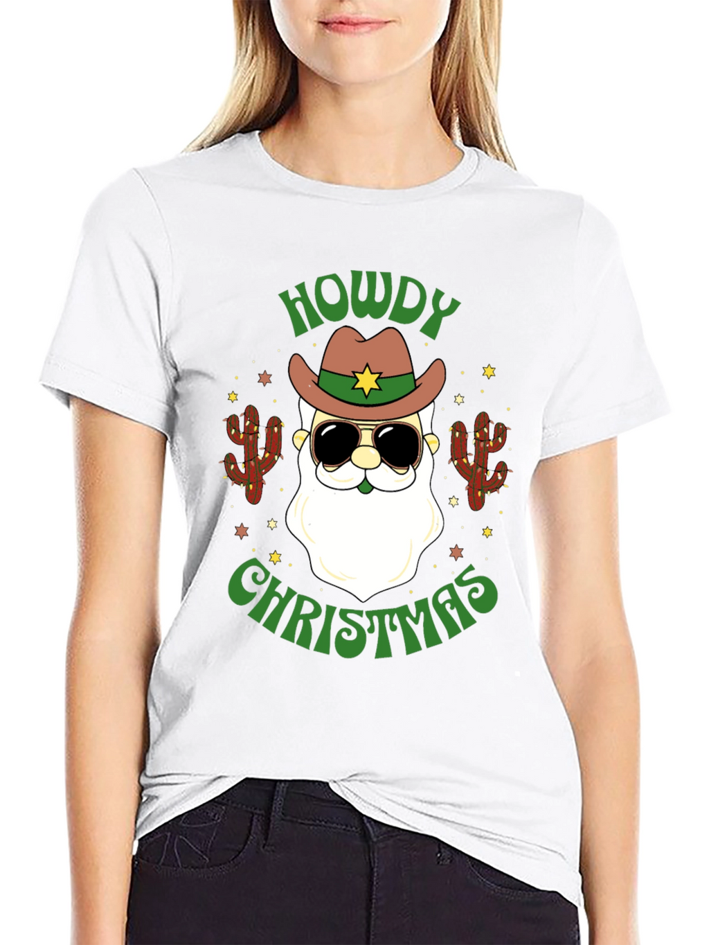 Howdy Christmas Santa T-Shirt