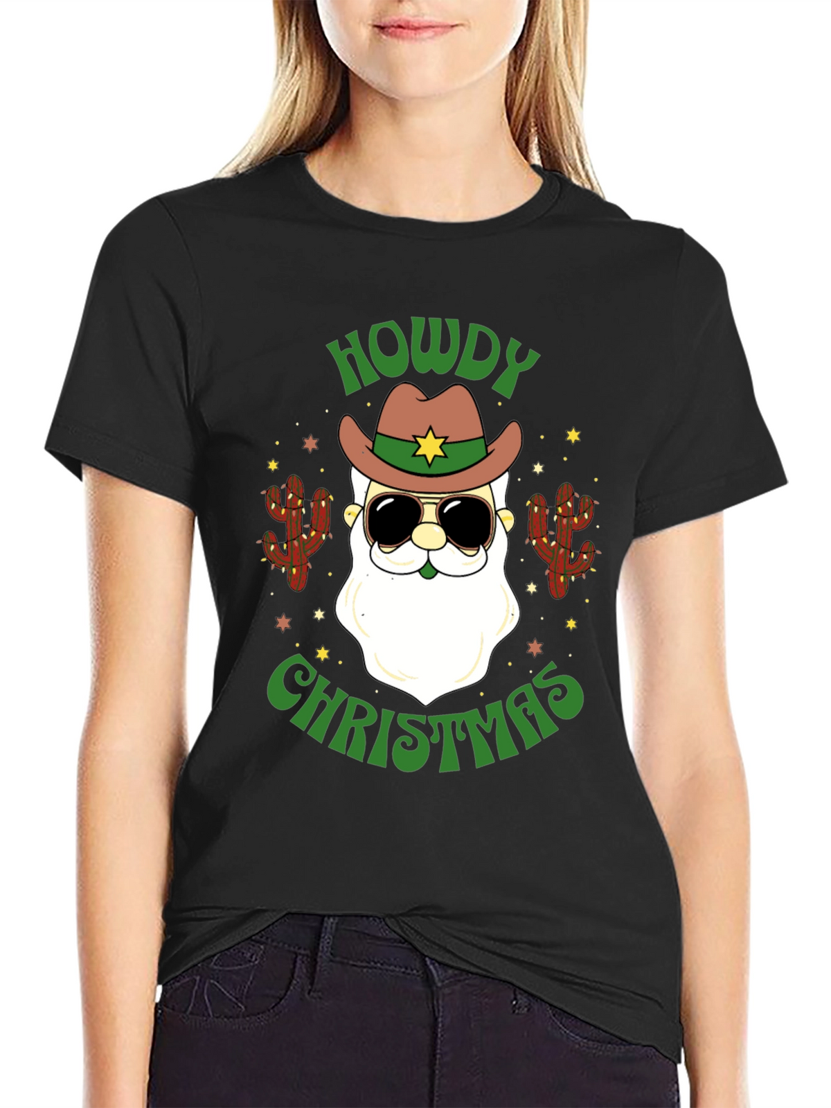 Howdy Christmas Santa T-Shirt