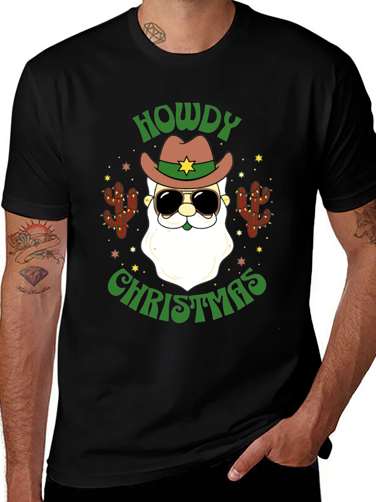 Howdy Christmas Santa T-Shirt