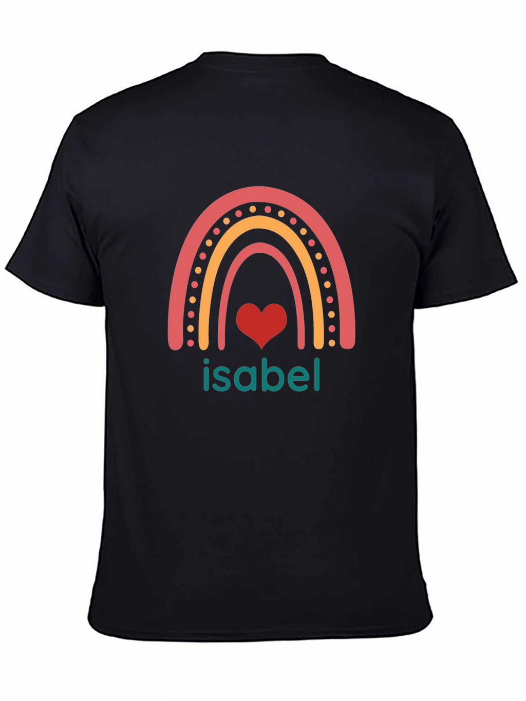 Isabel Rainbow Heart Custom T-Shirt
