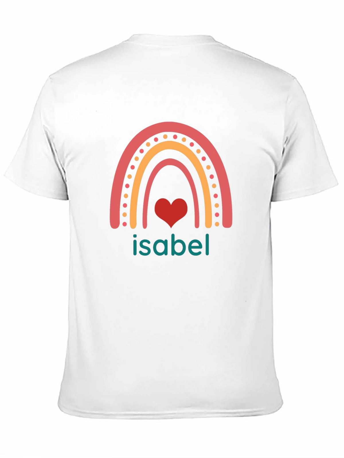 Isabel Rainbow Heart Custom T-Shirt