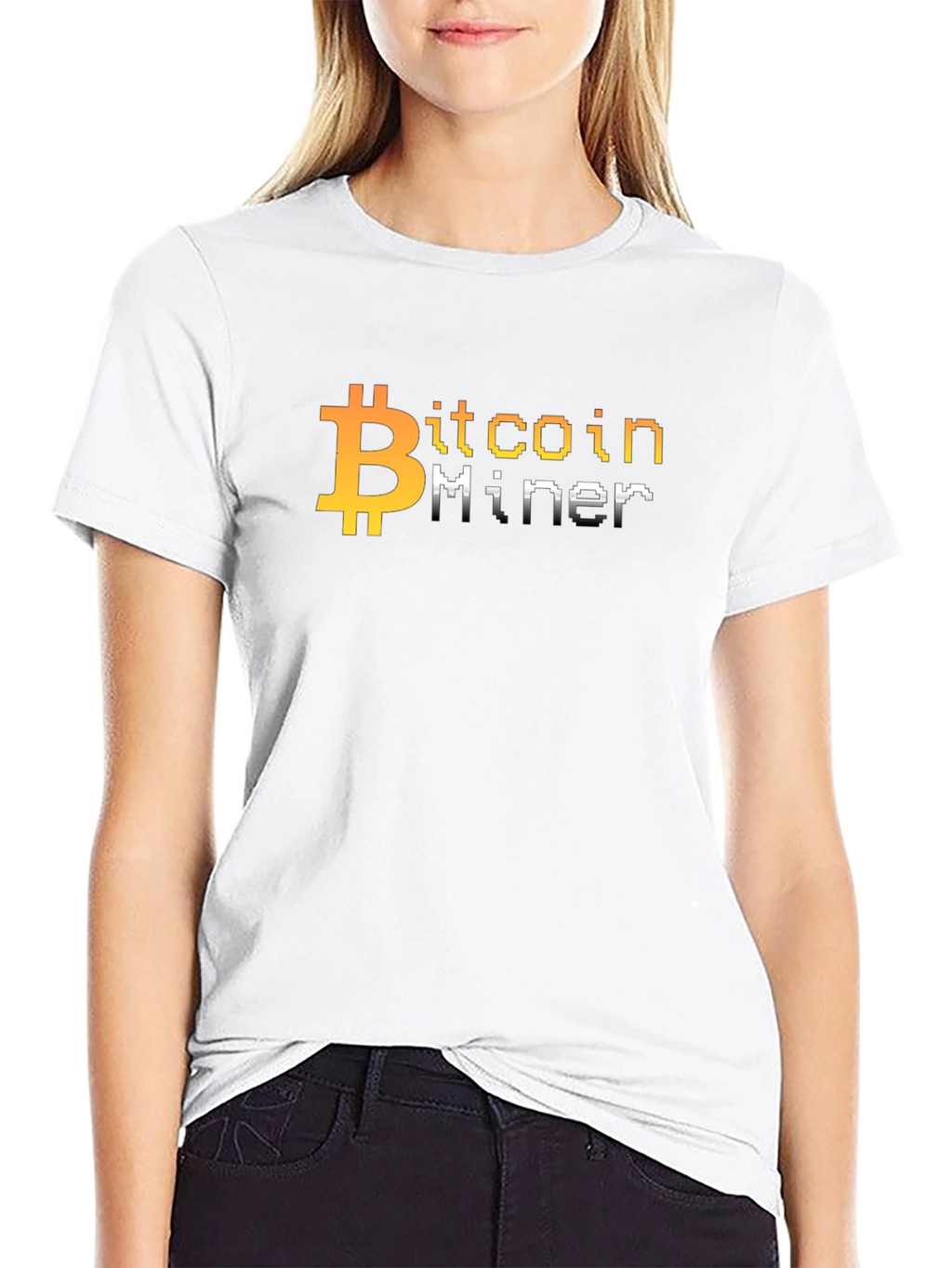 Bitcoin Miner Pixel Art T-Shirt