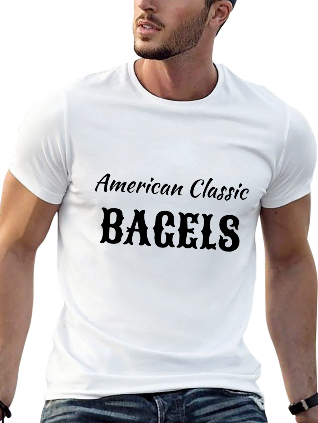 American Classic Bagels Black T-Shirt