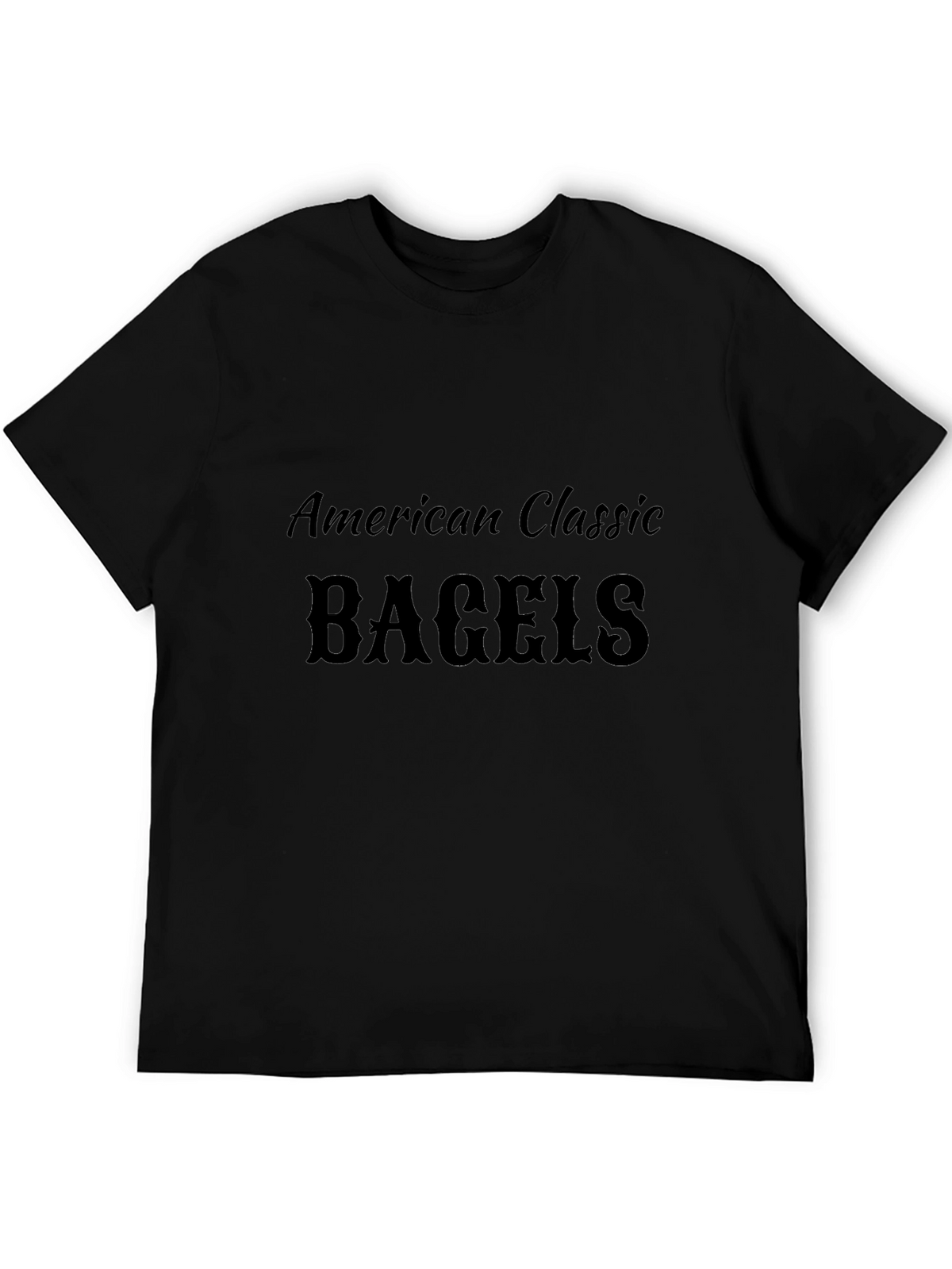 American Classic Bagels Black T-Shirt