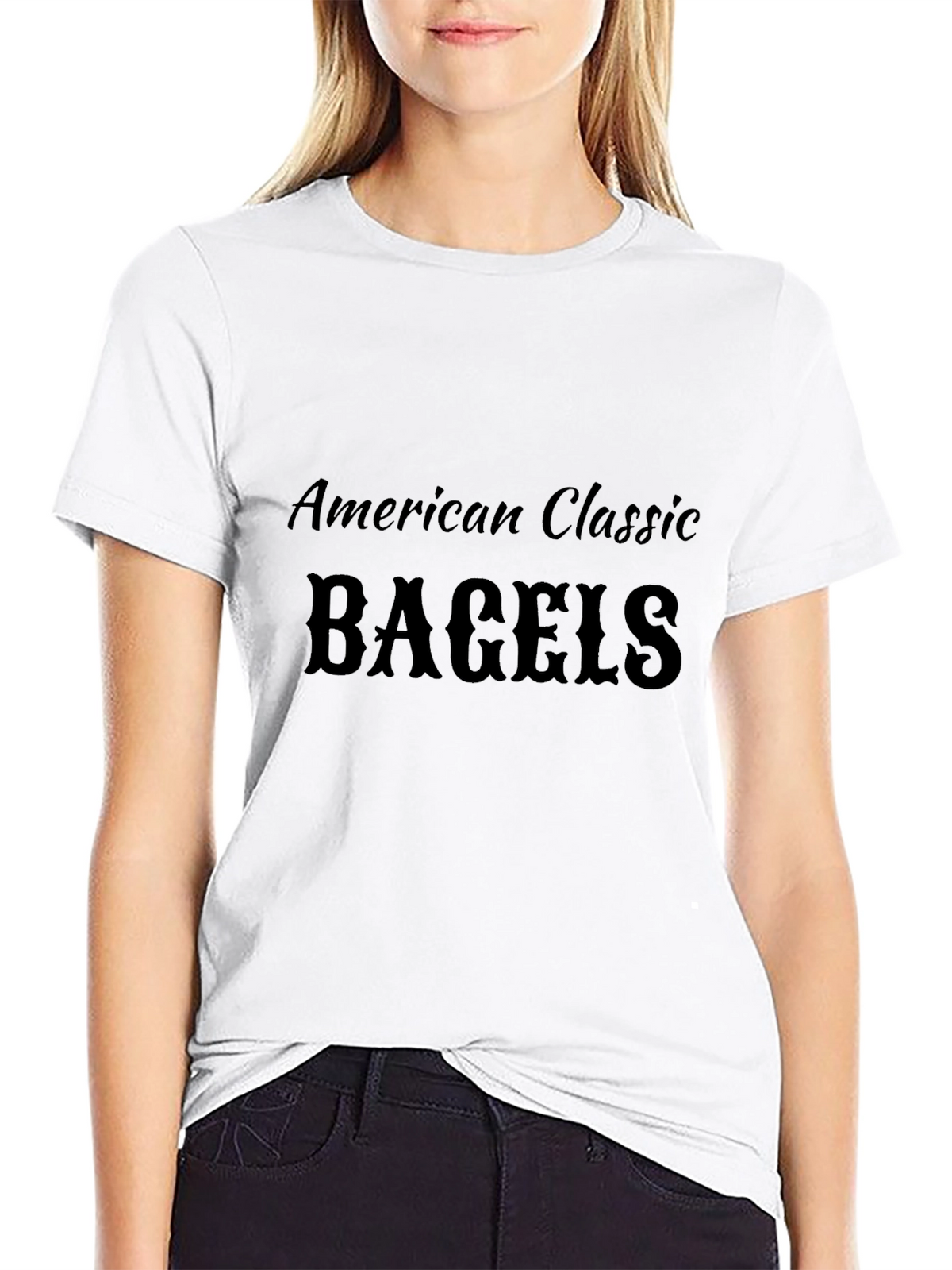 American Classic Bagels Black T-Shirt