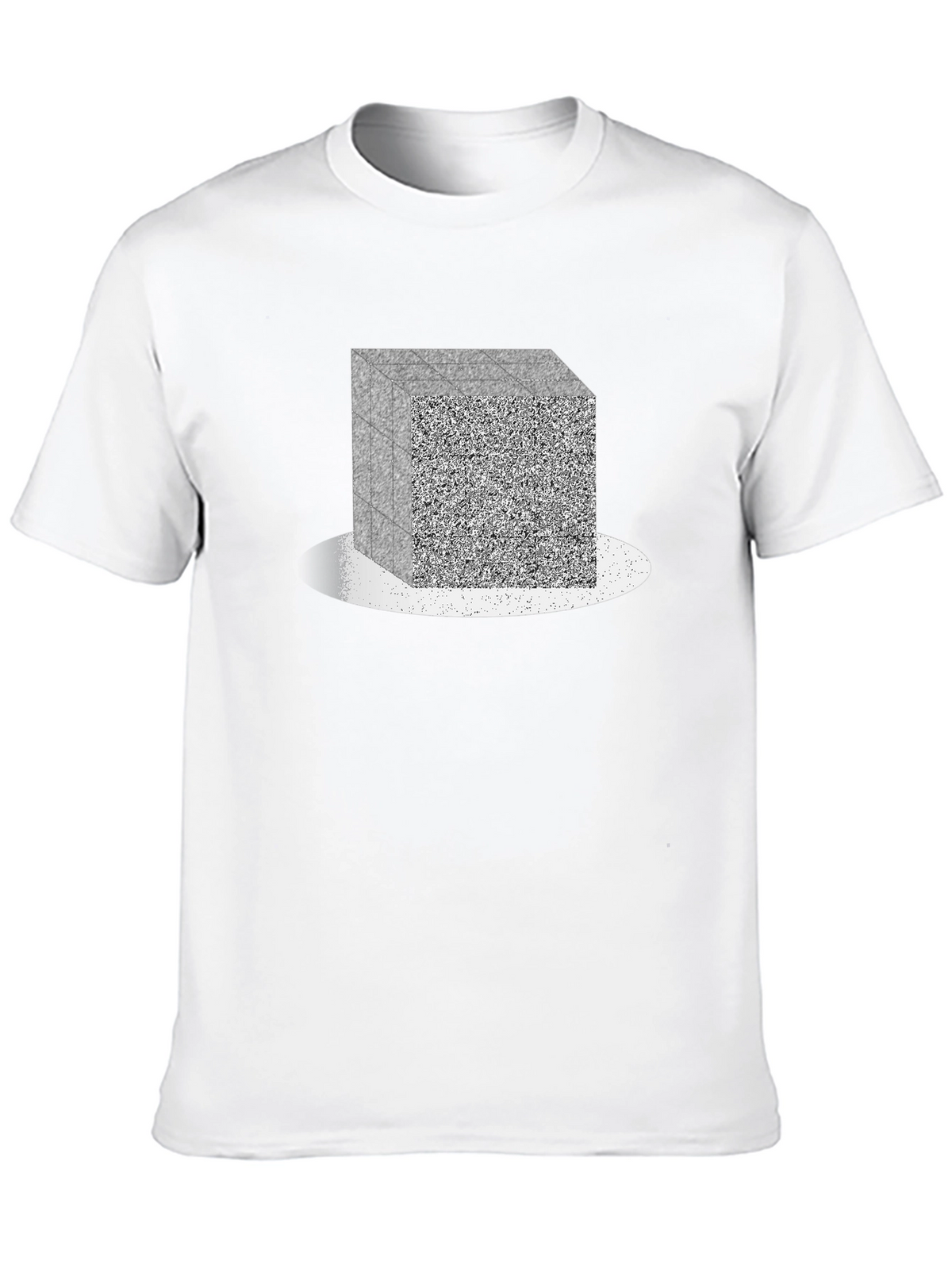 Abstract Cube Graphic Tee - Modern Geometric Design