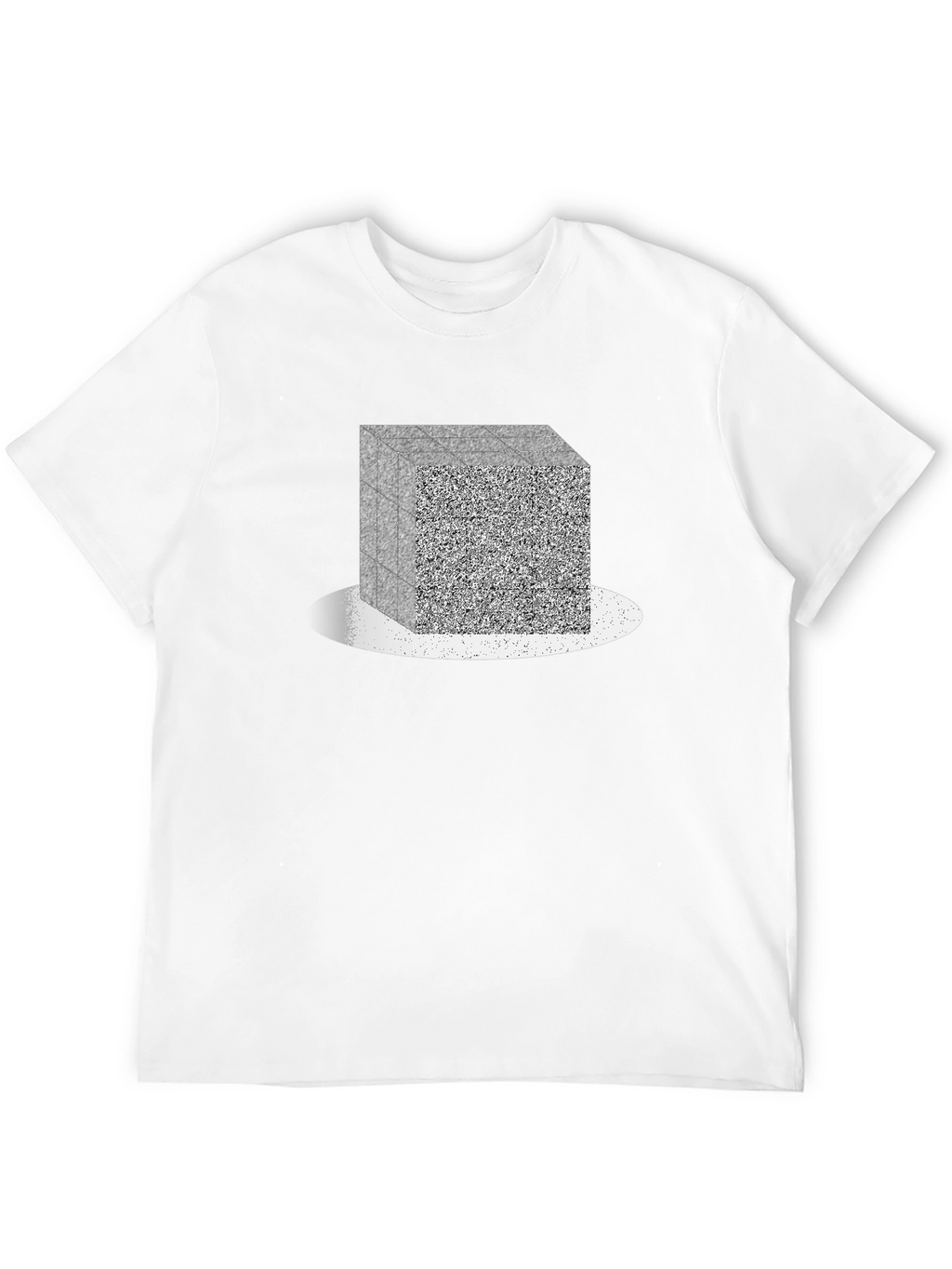 Abstract Cube Graphic Tee - Modern Geometric Design