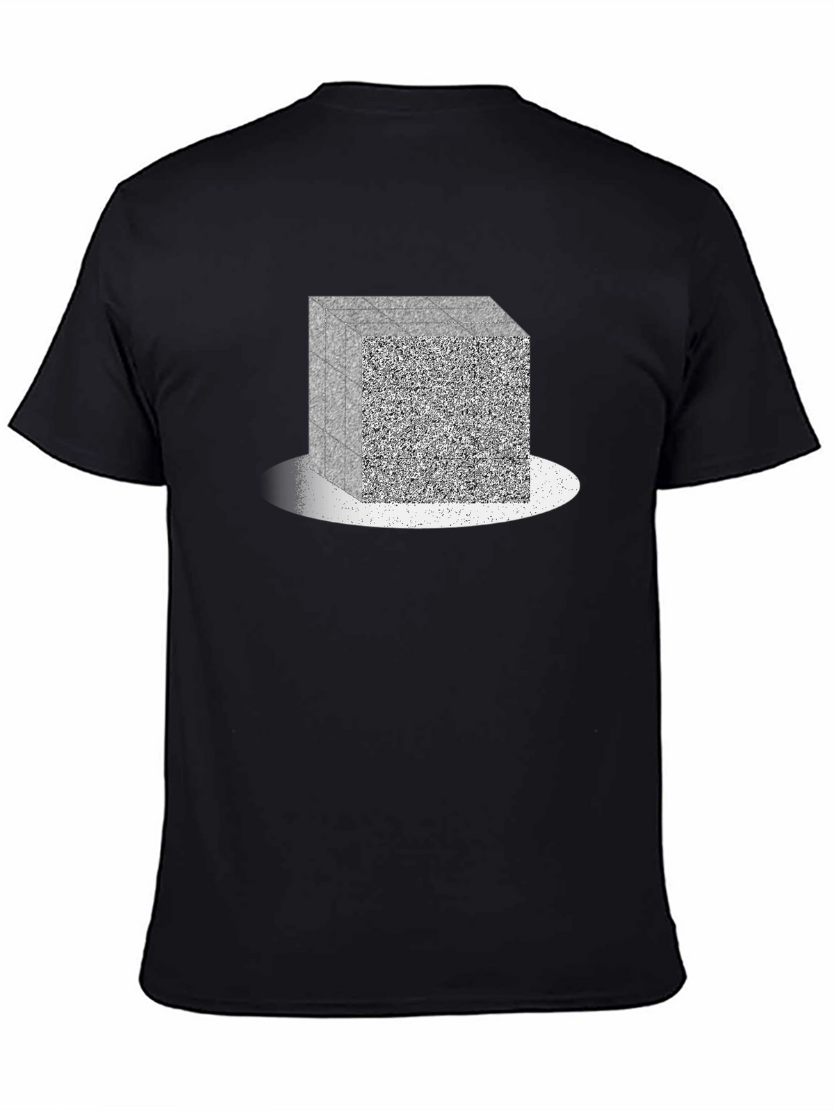 Abstract Cube Graphic Tee - Modern Geometric Design