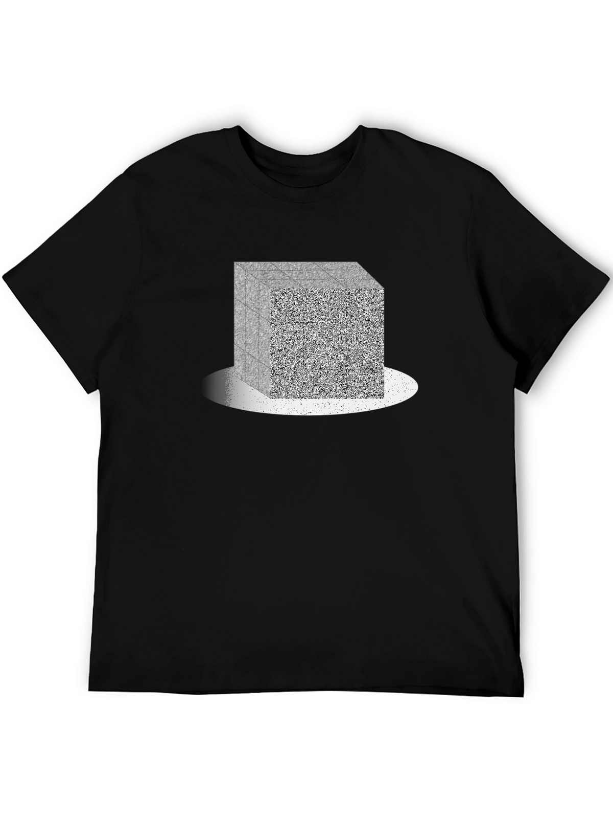 Abstract Cube Graphic Tee - Modern Geometric Design