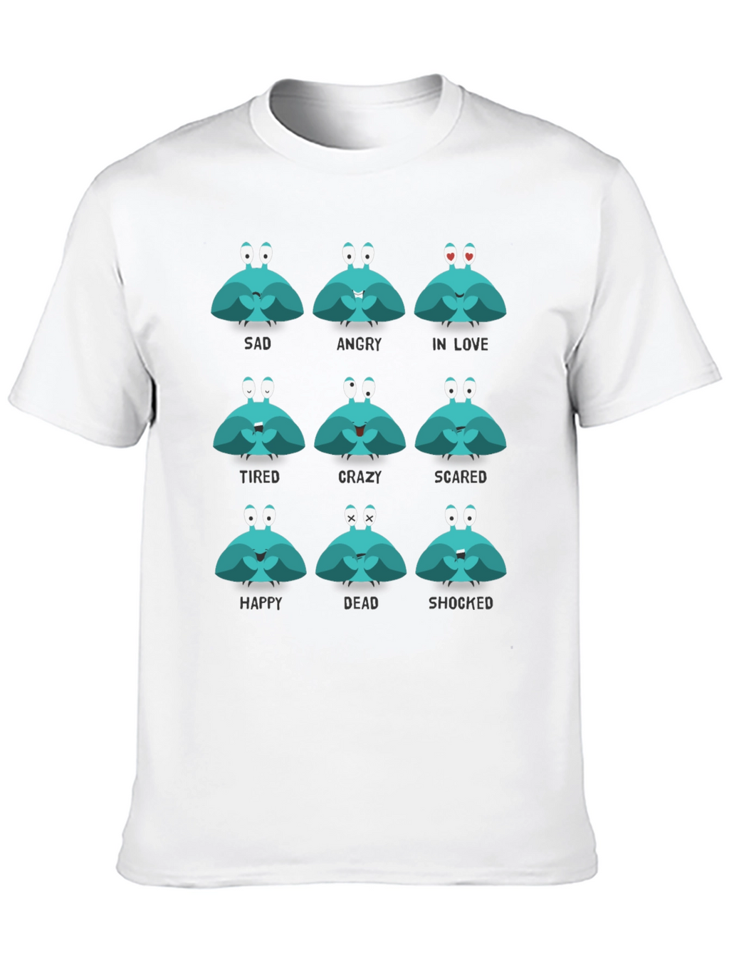 Emotional Crab Graphic Tee - Express Yourself!