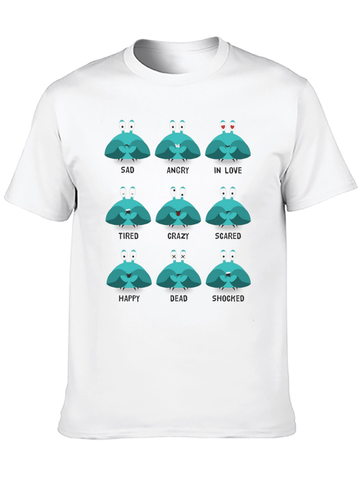 Emotional Crab Graphic Tee - Express Yourself!