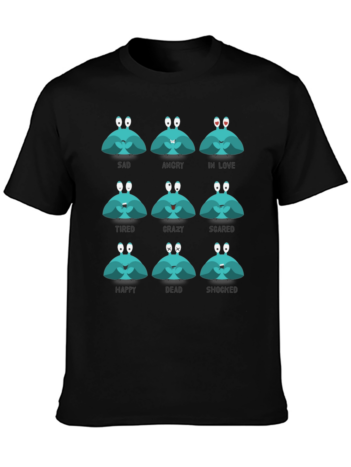 Emotional Crab Graphic Tee - Express Yourself!