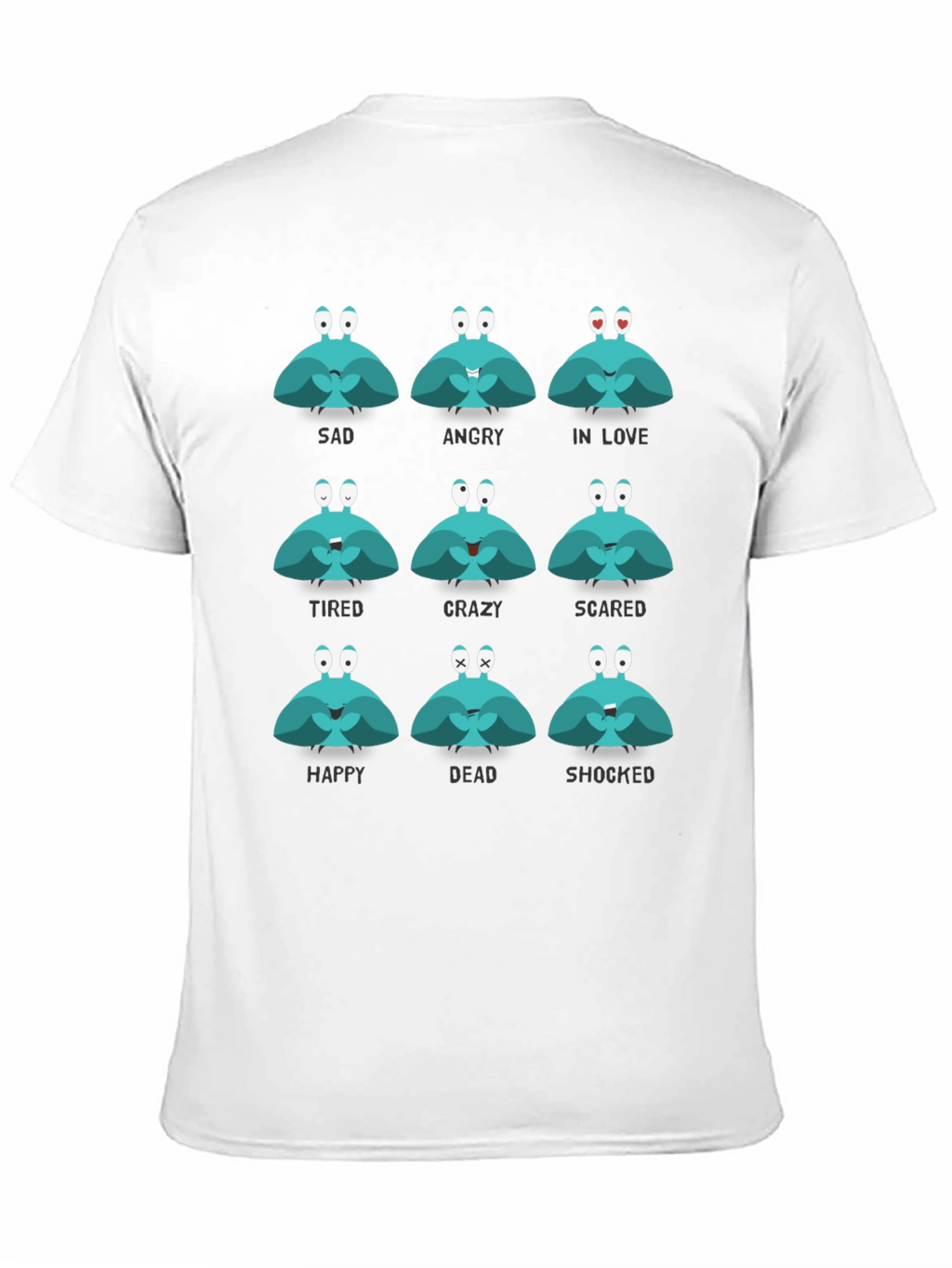 Emotional Crab Graphic Tee - Express Yourself!