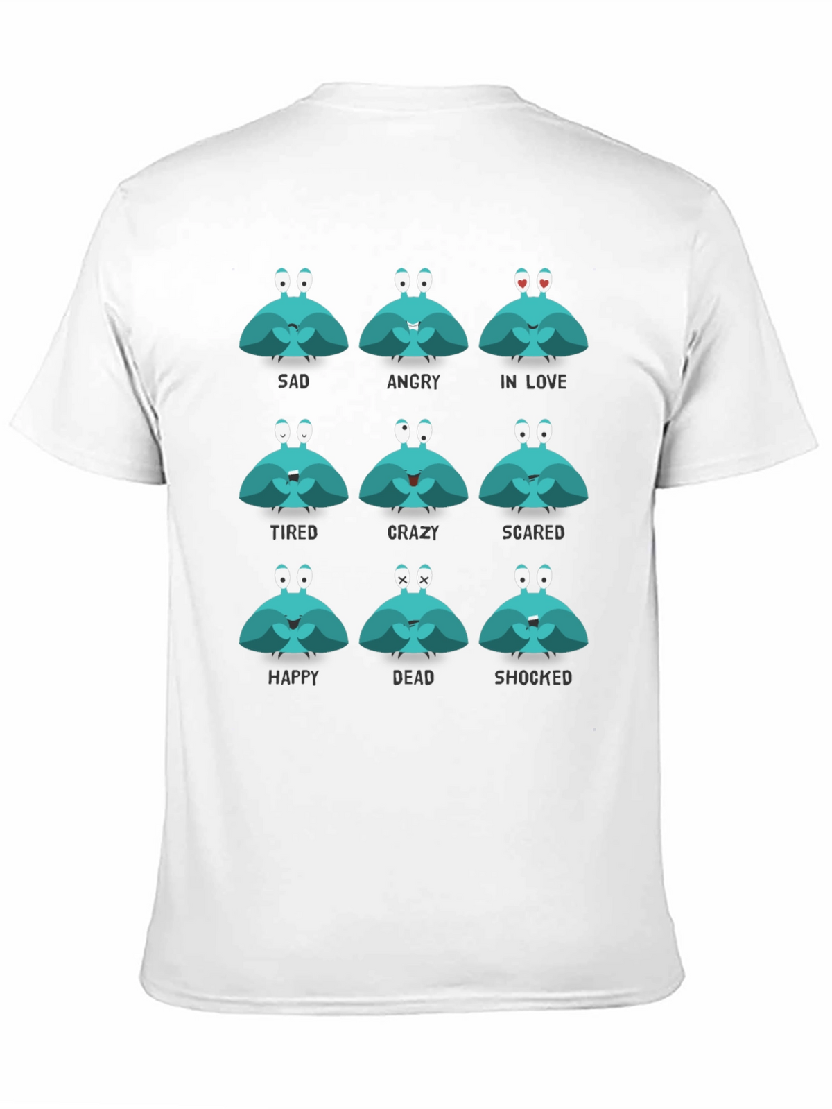 Emotional Crab Graphic Tee - Express Yourself!