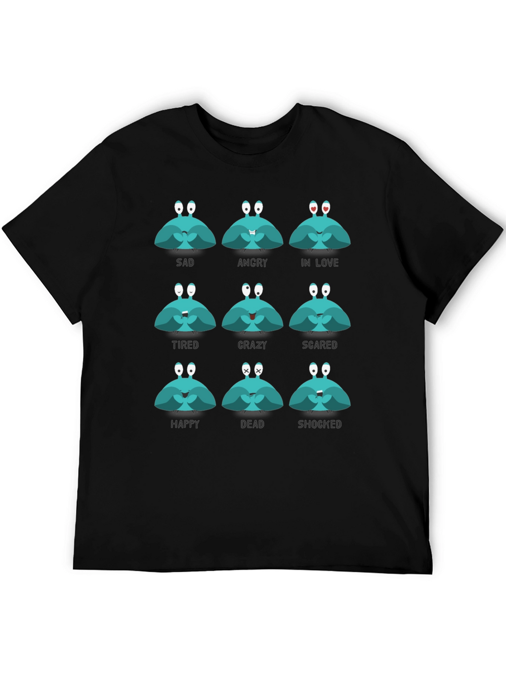 Emotional Crab Graphic Tee - Express Yourself!