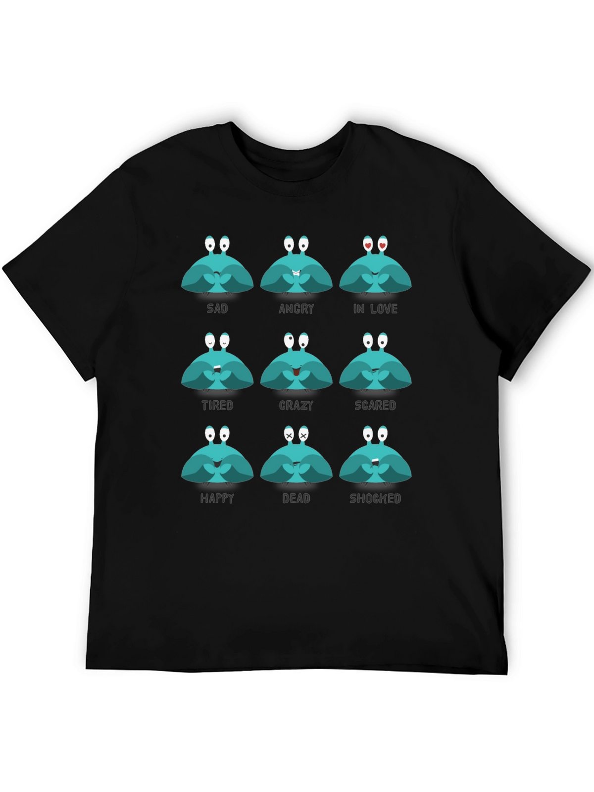 Emotional Crab Graphic Tee - Express Yourself!