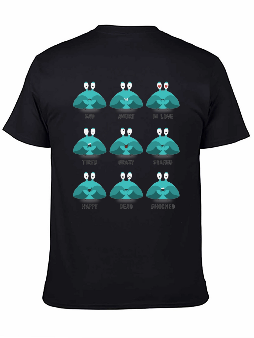 Emotional Crab Graphic Tee - Express Yourself!