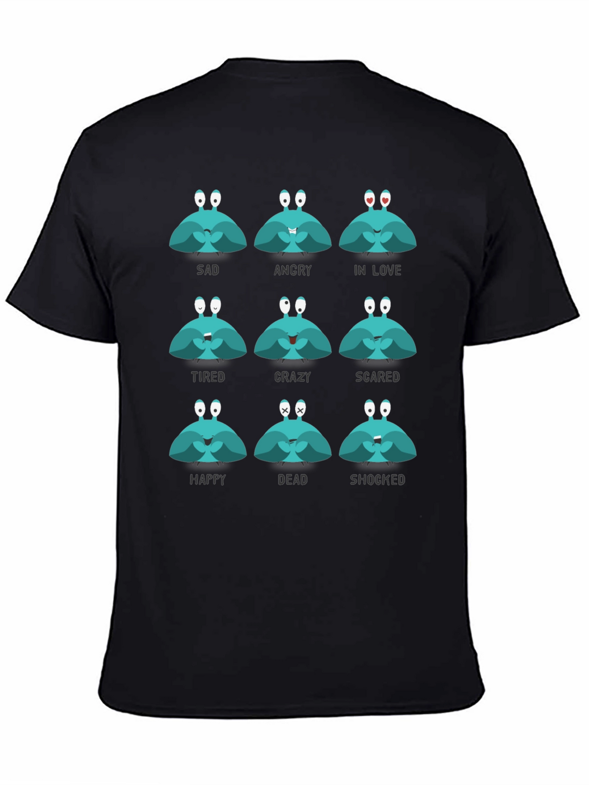 Emotional Crab Graphic Tee - Express Yourself!