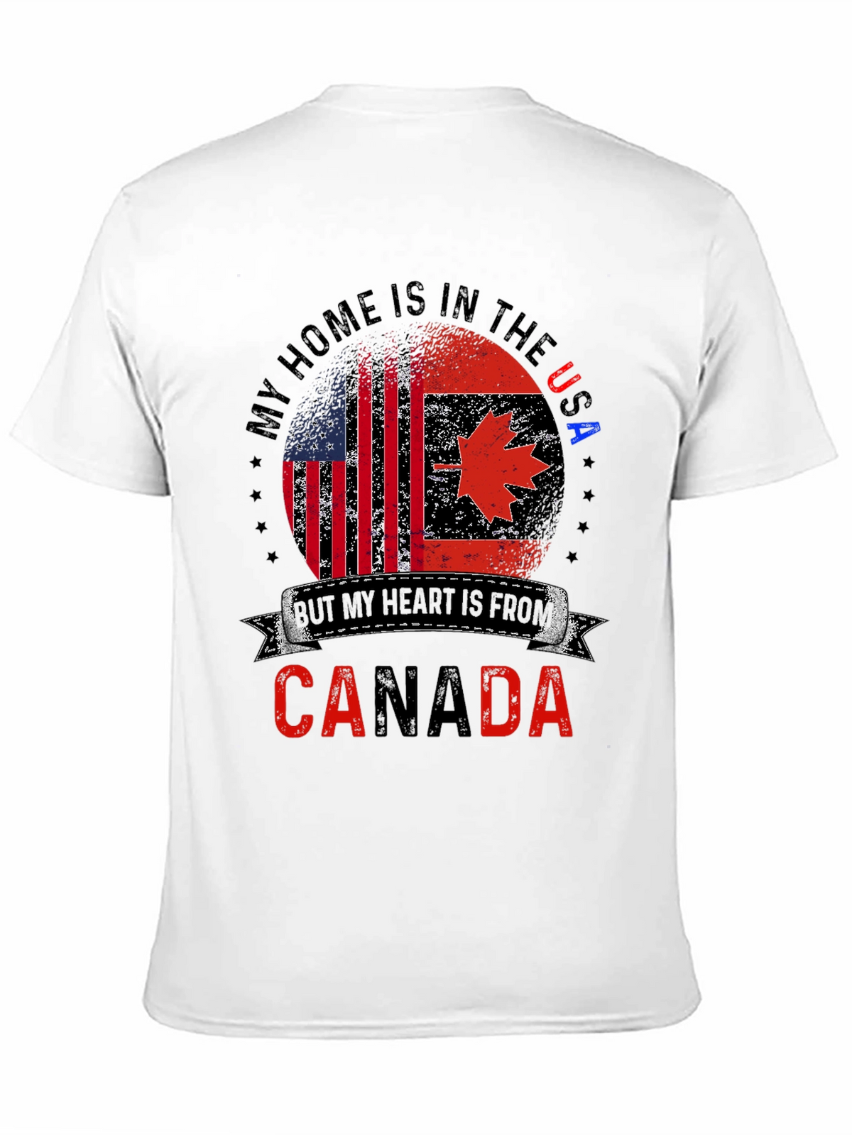 USA/Canada Flag Graphic Tee