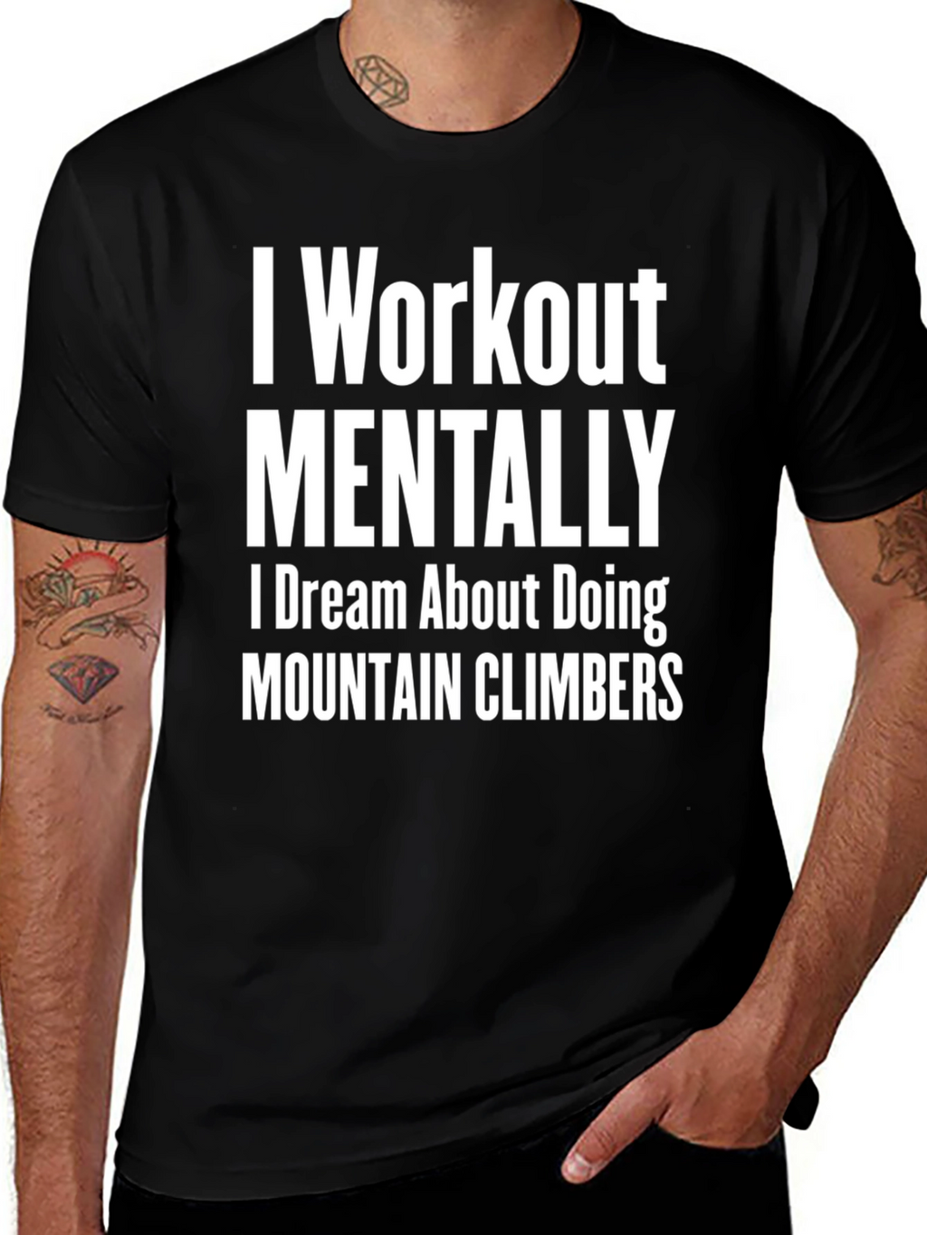 I Workout Mentally T-Shirt