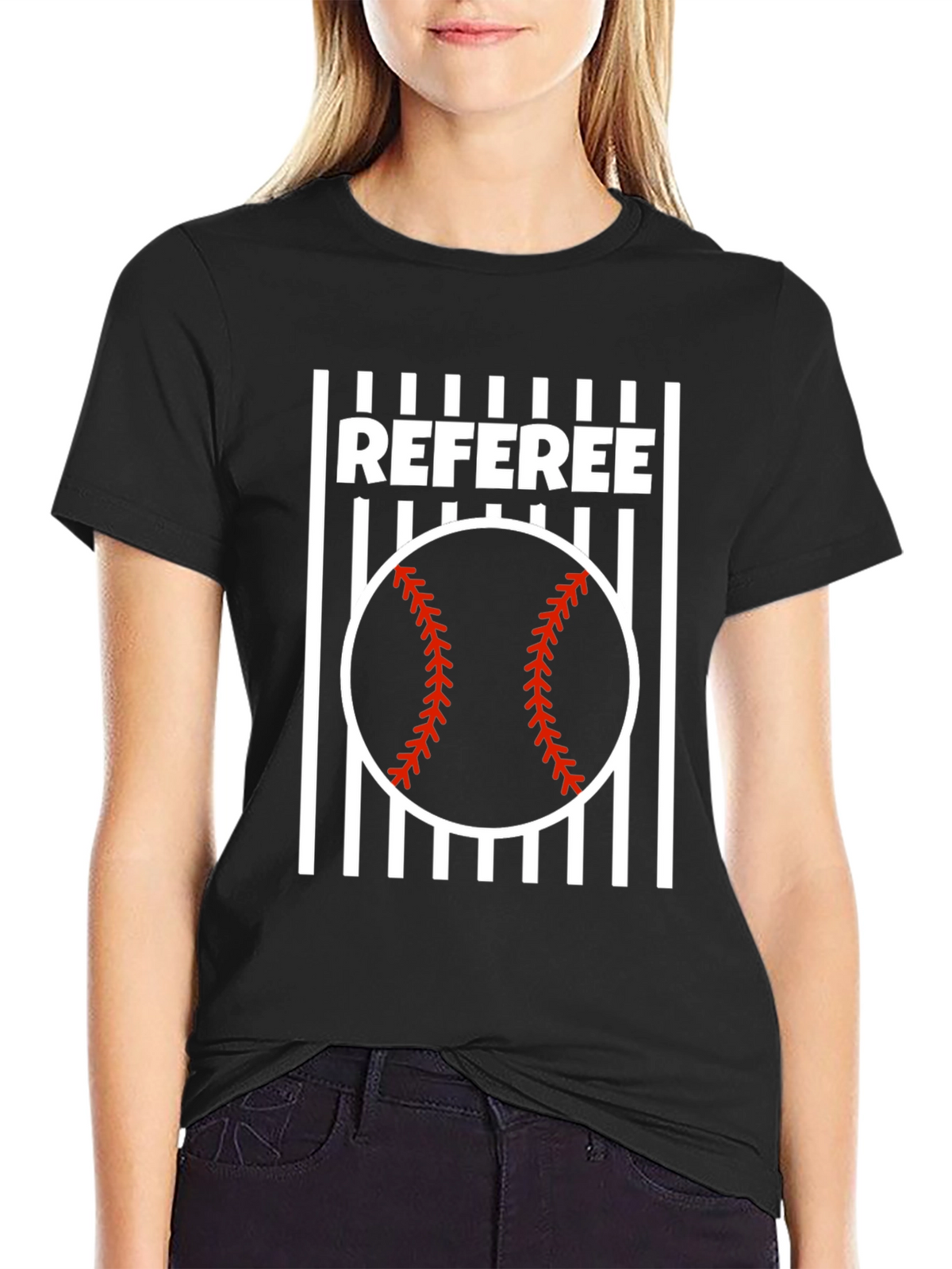 Referee Baseball T-Shirt | Umpire Game Day Tee