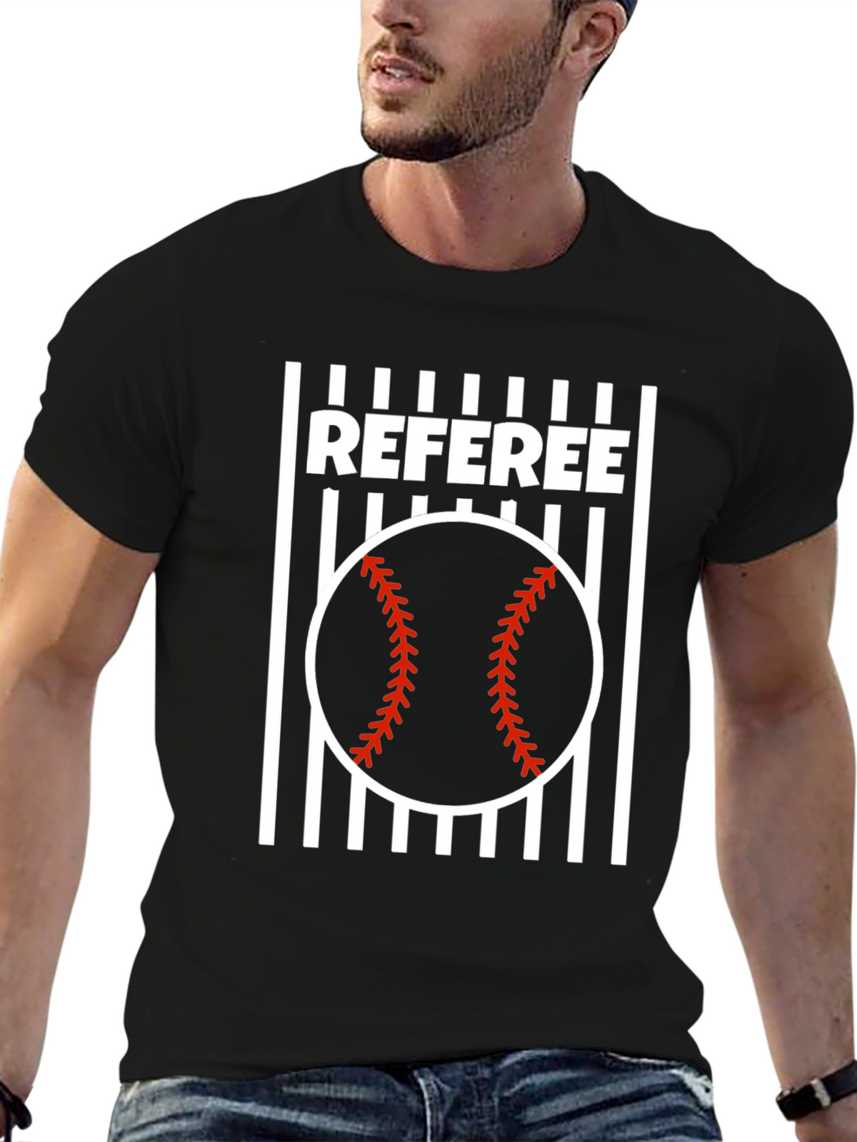 Referee Baseball T-Shirt | Umpire Game Day Tee