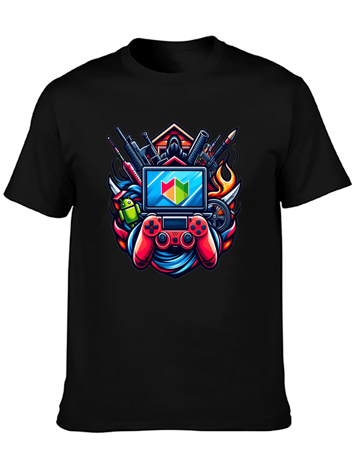 Gamer T-Shirt: Controller & Tech Design