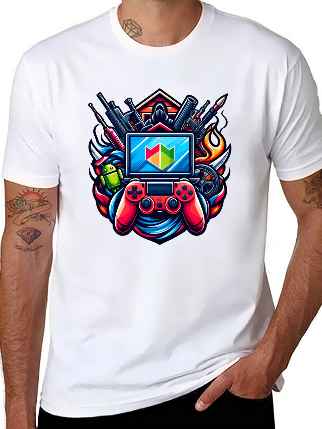 Gamer T-Shirt: Controller & Tech Design