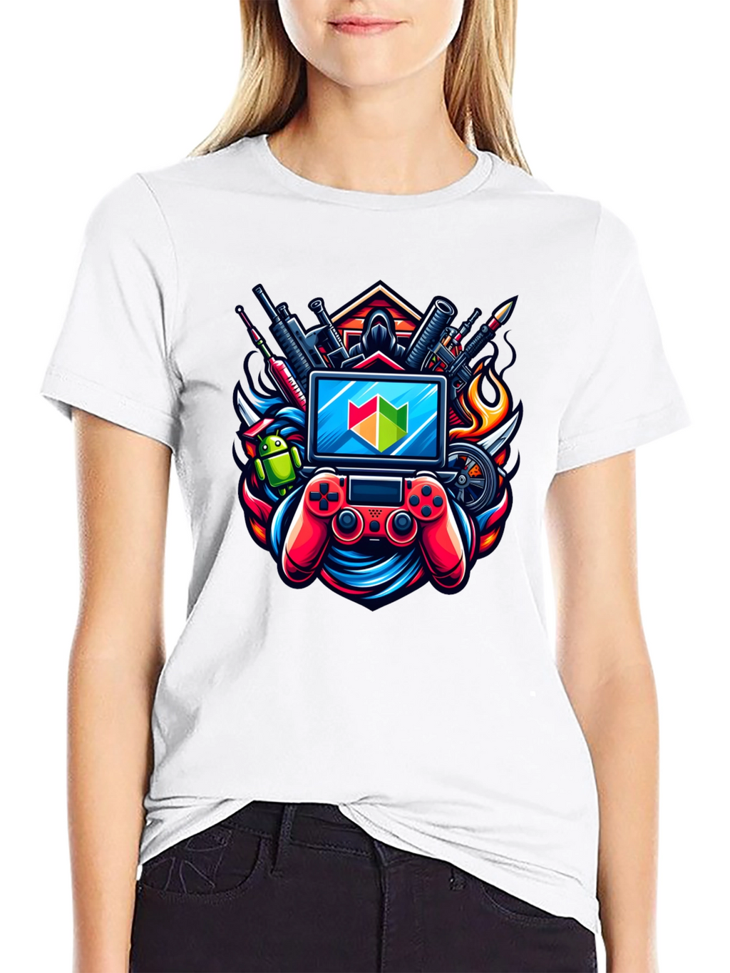 Gamer T-Shirt: Controller & Tech Design