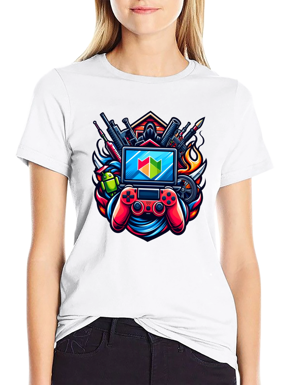 Gamer T-Shirt: Controller & Tech Design