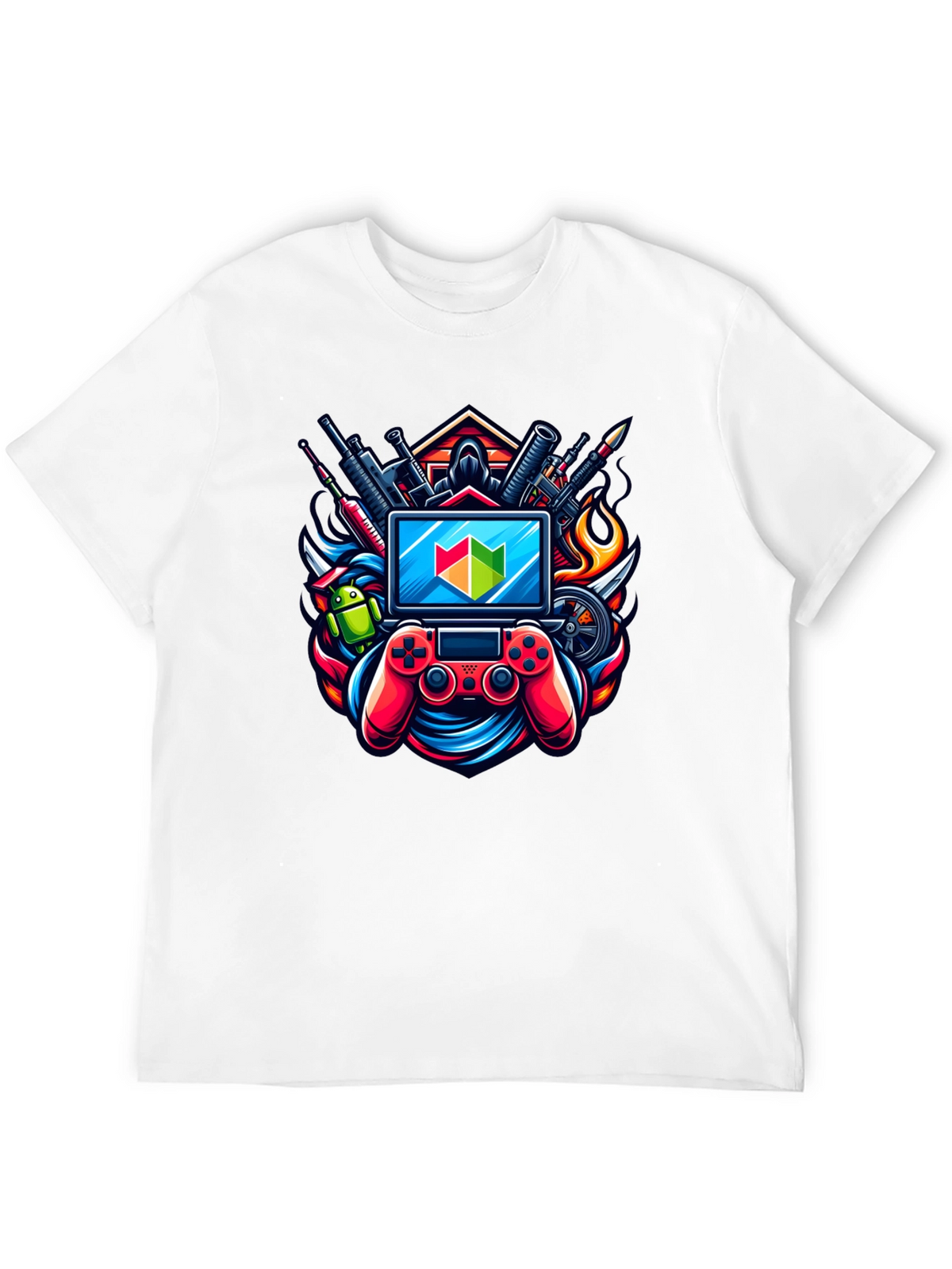 Gamer T-Shirt: Controller & Tech Design