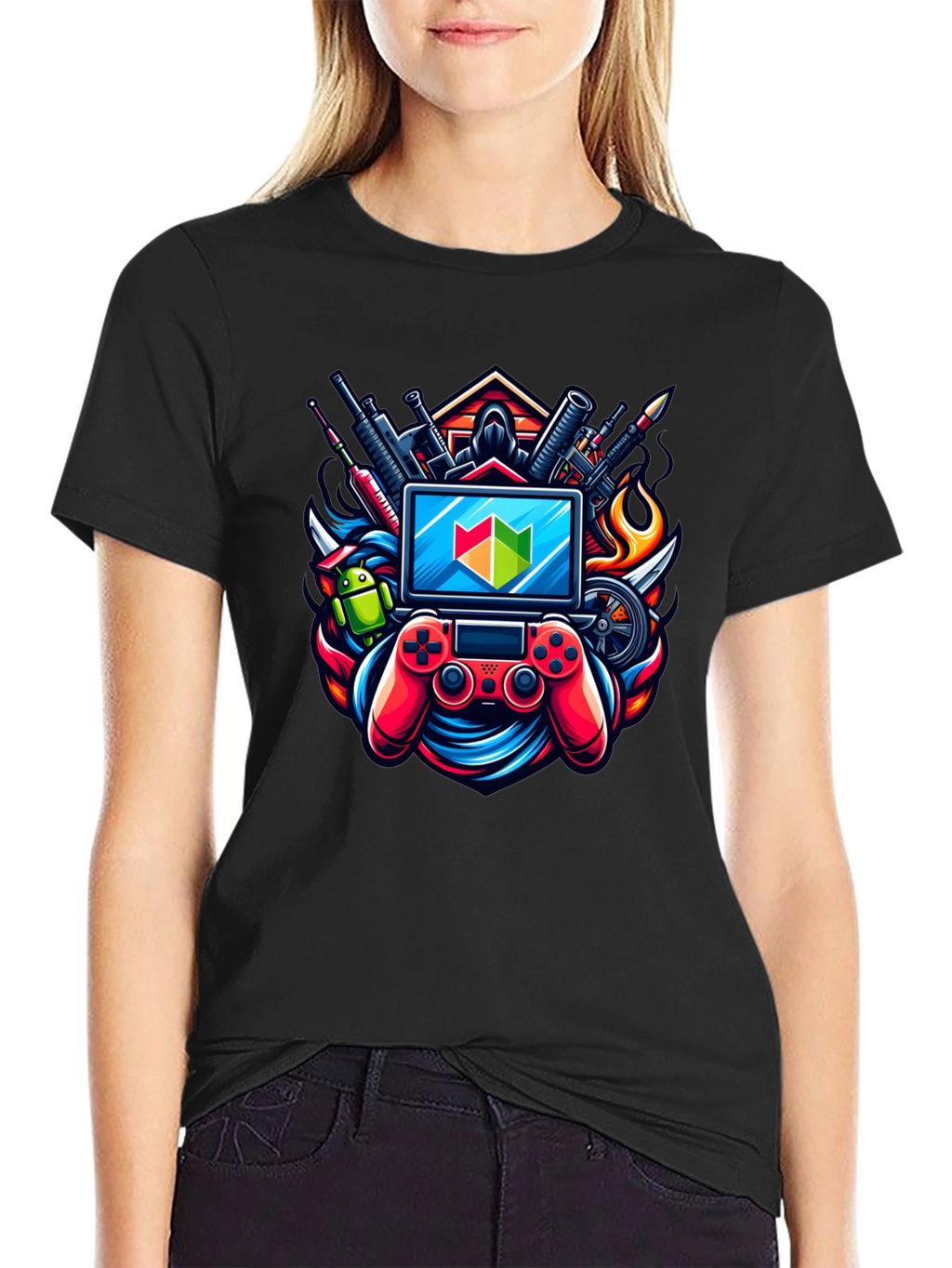 Gamer T-Shirt: Controller & Tech Design