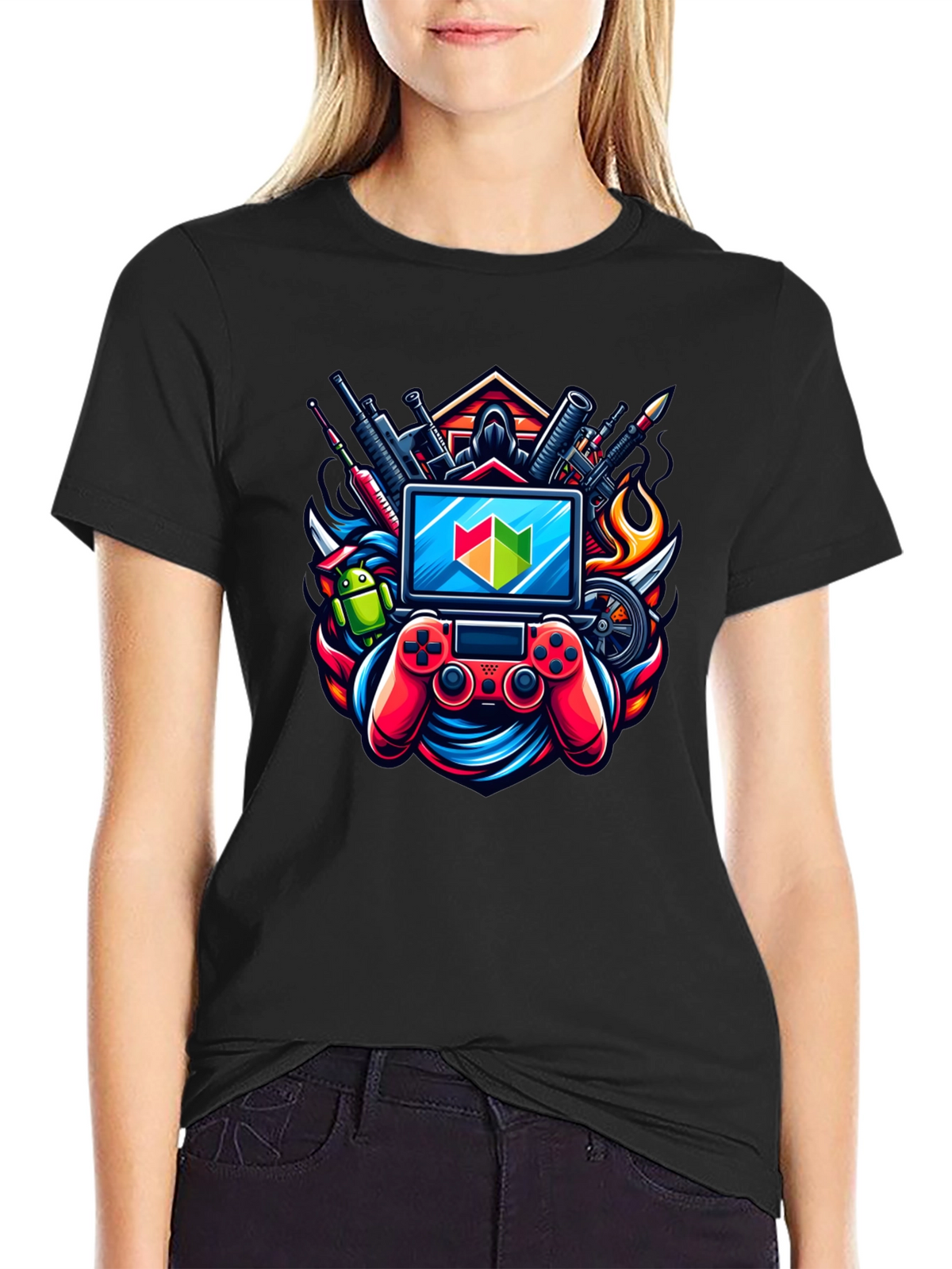 Gamer T-Shirt: Controller & Tech Design