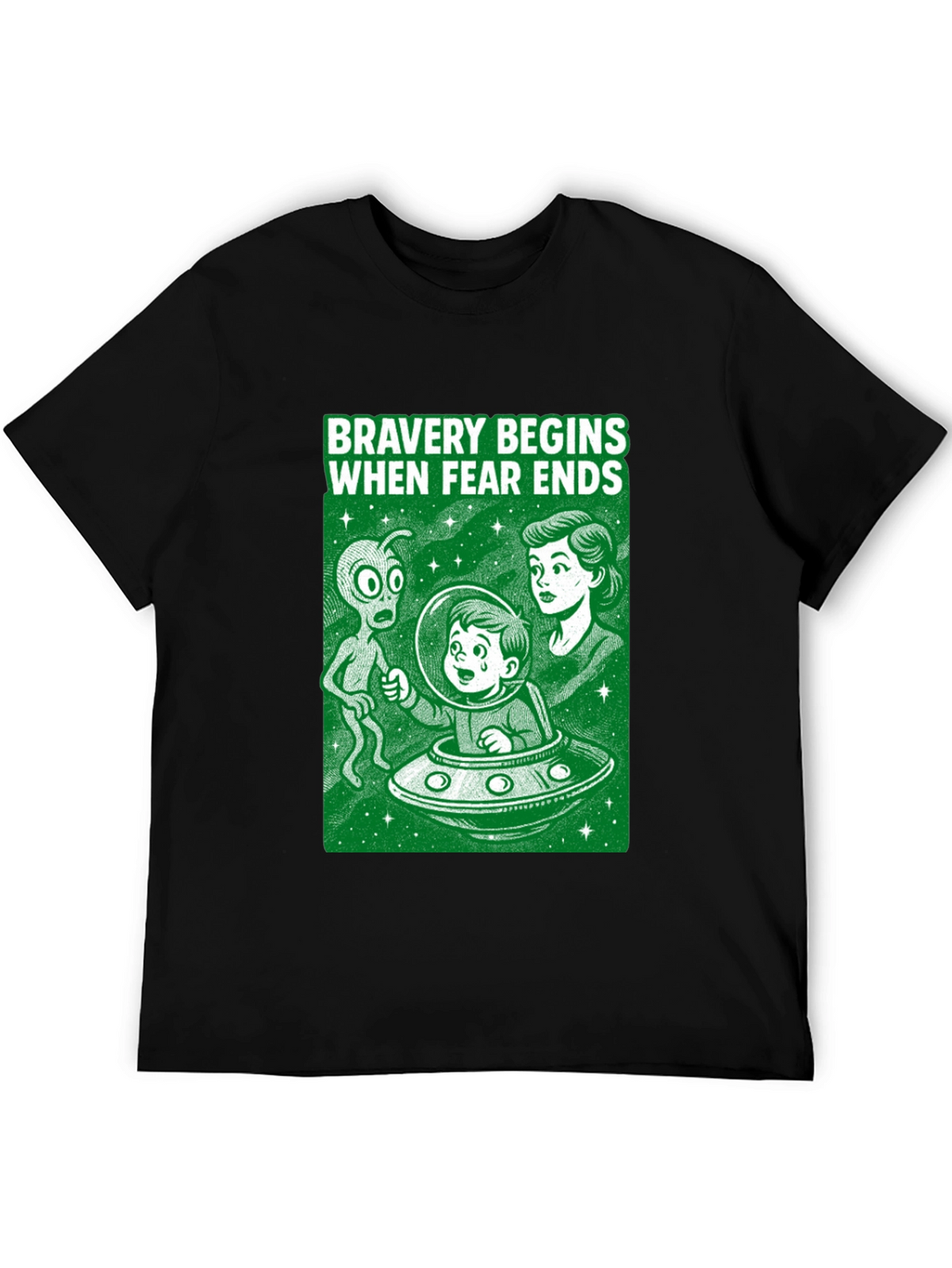Bravery Begins Alien Encounter T-Shirt